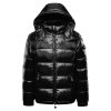 Men's Fashion Shiny Padded Coats Casual Winter Warm ater-Resistant Outwear Zip up Hooded Puffer Jackets