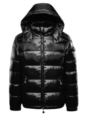 Men's Fashion Shiny Padded Coats Casual Winter Warm ater-Resistant Outwear Zip up Hooded Puffer Jackets
