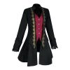 Women's pirate jacket Steampunk Victorian tuxedo Gothic Renaissance medieval coat