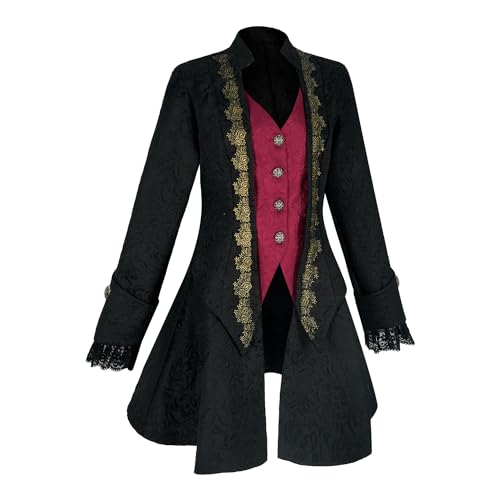 Women's pirate jacket Steampunk Victorian tuxedo Gothic Renaissance medieval coat