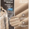 Women's Cropped Trench Coat Classic Double Breasted Lapel Jacket Water Repellent Outerwear
