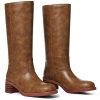 Women's Knee High Boots Wide Calf Boots Black Boots Square Toe Chunky Block Heel Long Boots Pull On Riding Boots Knight Boots