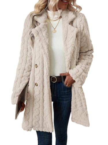 Women’s Long Sleeve Jackets Short Coats Double Breasted Lapel Neck Coat