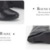 Fold Over Boots Women's Knee high Shark Boots Pointed Toe Wedge Heel Flat Shoes For Fall Winter Dress Boots