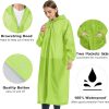 EVA Raincoat Waterproof Rain Poncho Reusable Unisex Men Women Long Clear Rain Wear