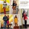 Women’s Thigh High Over The Knee Boots Suede Fashion Long 3.5 Inch Heel Boots with Zipper