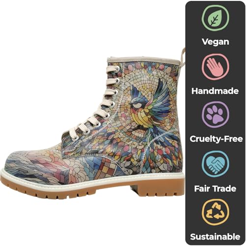 Long Boots for Women – Vegan Leather and Unique Design Womens Winter Boots, Comfortable and Stylish Womens Boots